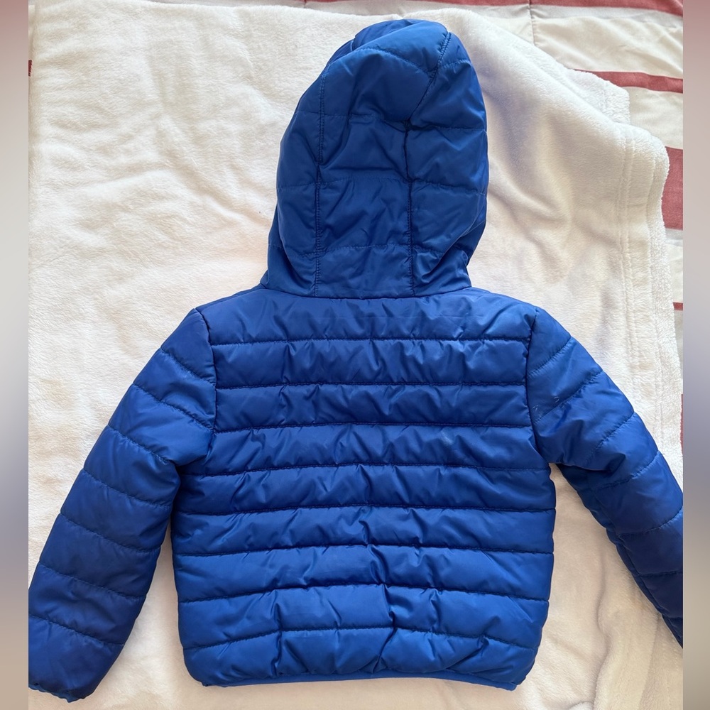 Nike Kids Royal Blue Hooded Puffer Jacket - Picture 3 of 3